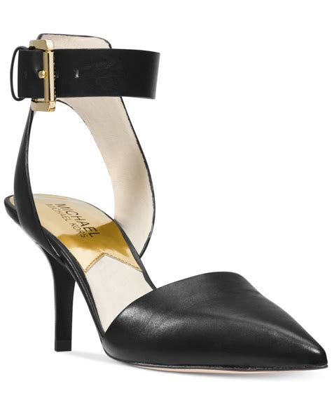 Michael Michael Kors Julieta Ankle Strap Pump,Suntan/Black